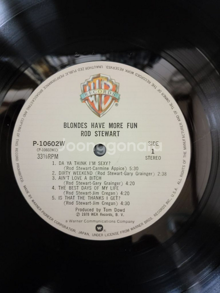 ROD STEWART 음반 LP (오디오 앰프 스피커--4