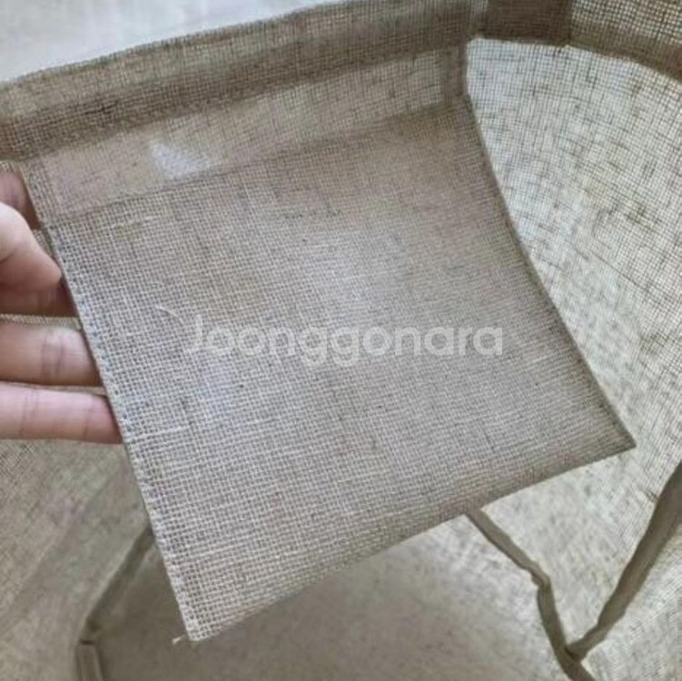 샤넬 동백꽃 전시회 한정판 정품 방수처리 린넨에코백--3