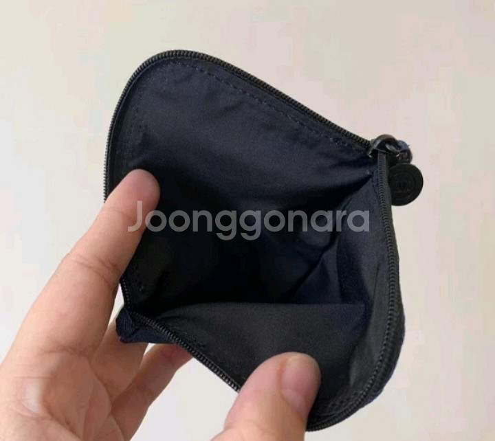 샤넬 정품 청재질 납작 지갑 (새상품)--4