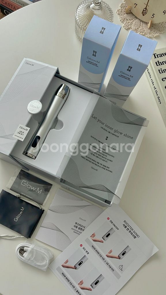글로우엠 부스터소닉 + 부스터젤2개(새상품) + 풀박--0