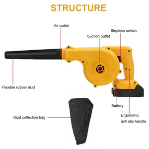 배터리X 송풍기 먼지 제거 세차 낙엽 흡입 무선 컴퓨터