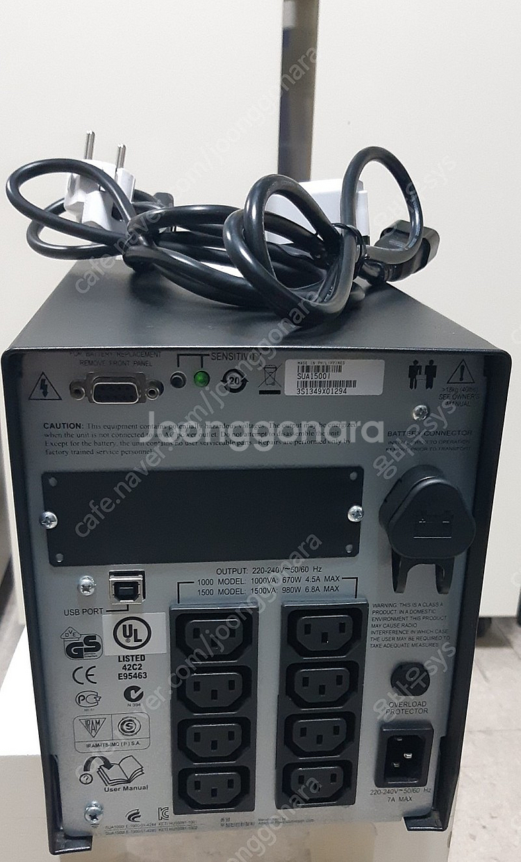 sua1500i apc 중고ups 새배터리교체12v18...--1