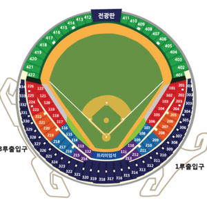 플레이오프 4차전 3루 블루석 1석 LG 삼성