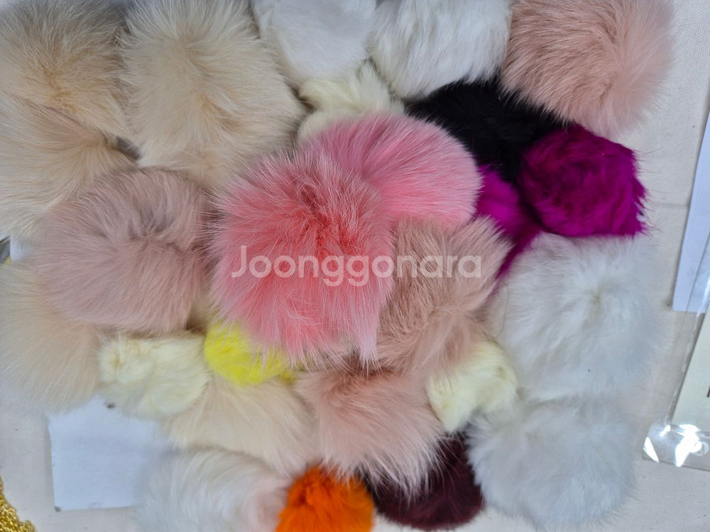 악세사리.키링용리얼퍼폼폼--0