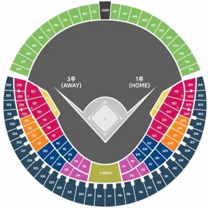 플레이오프 4차전 삼성 vs LG 3루 블루석 2연석