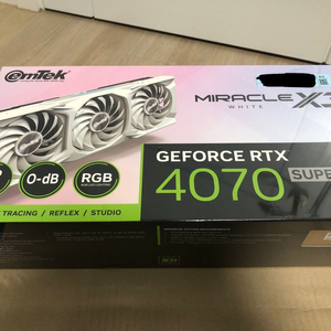 미개봉 RTX 4070 SUPER MIRACLE 팝니다