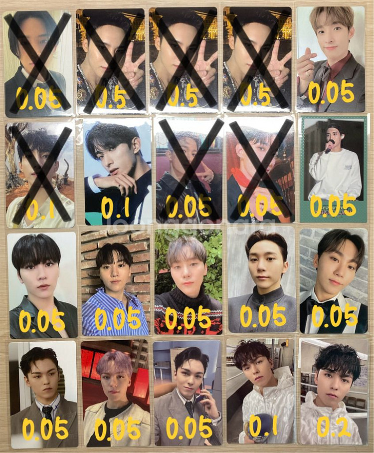 세븐틴 전멤버 포카 양도 판매 준 도겸 승관 버논--1