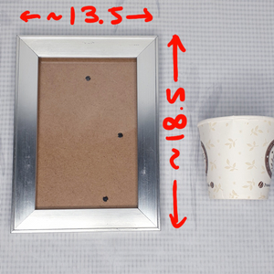 (덤)작은 플라스틱? 유리 액자 13x18
