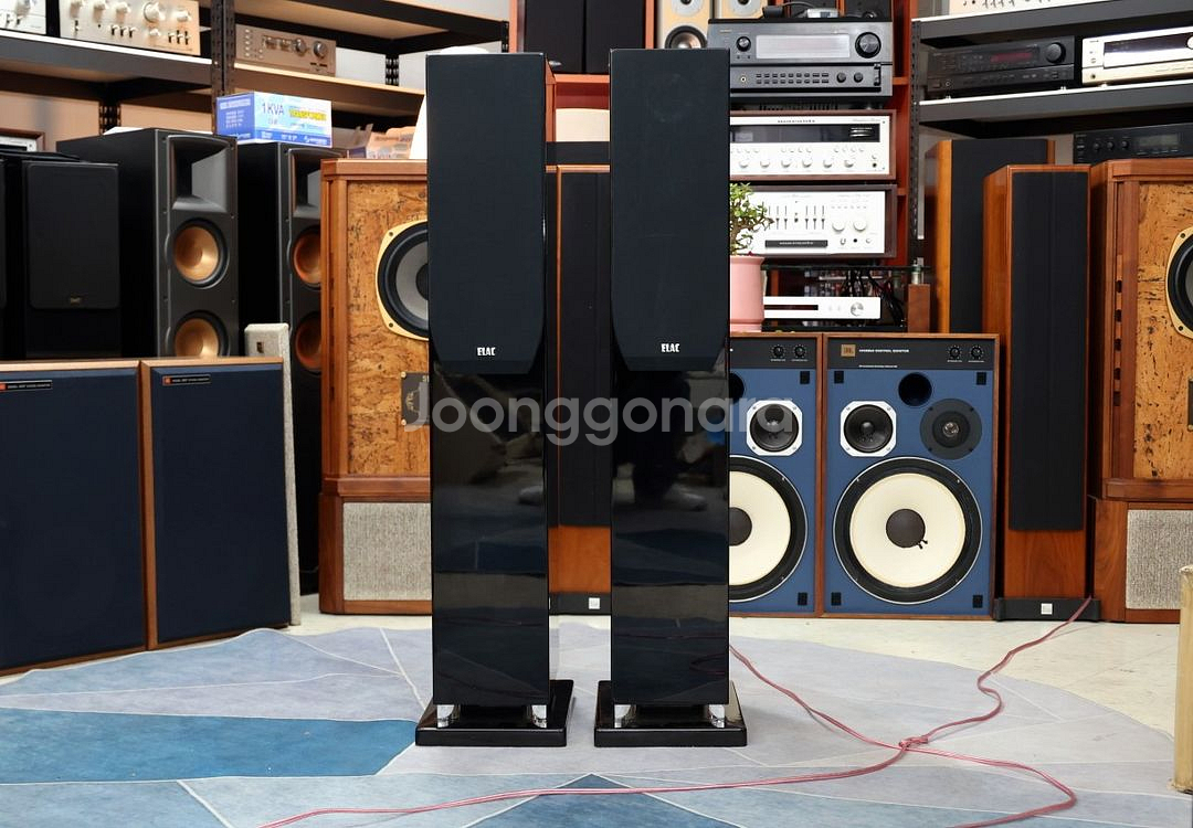 독일제 엘락 FS247 고급 톨보이스피커ㅡ피아노마감.강--1