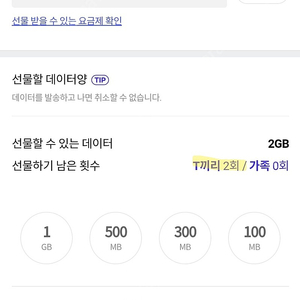 skt 데이터 2기가(1기가당 1,500원)