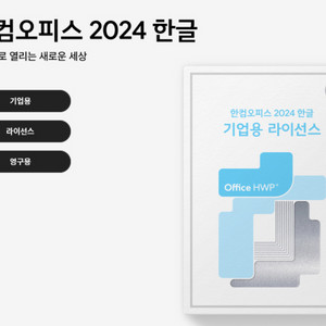 한컴오피스 2024 한글(기업용) 정품 USB영구버전