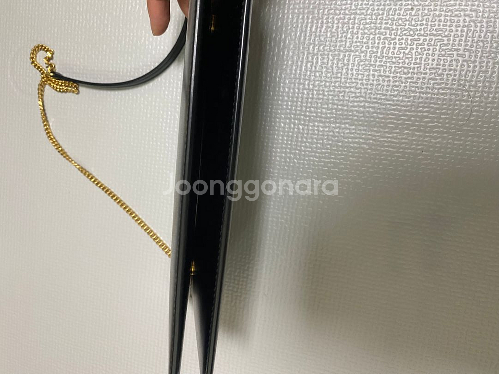 생로랑 골드 체인 더블 클러치--2