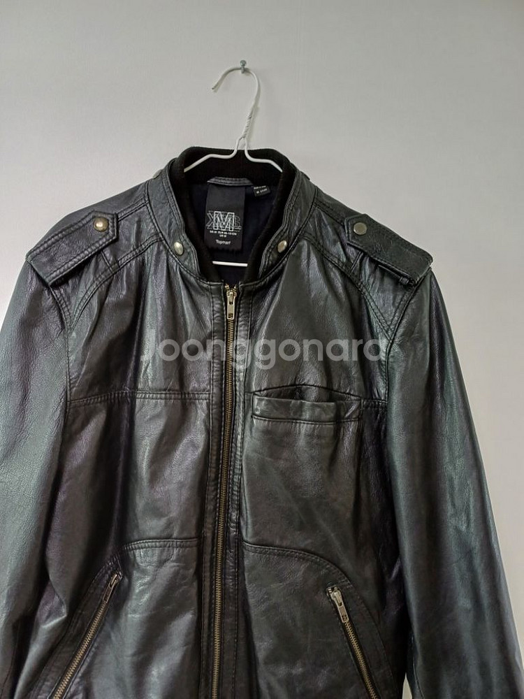 남성 탭맨 블루종 리얼 라이더자켓 (블랙95-슬림100--1