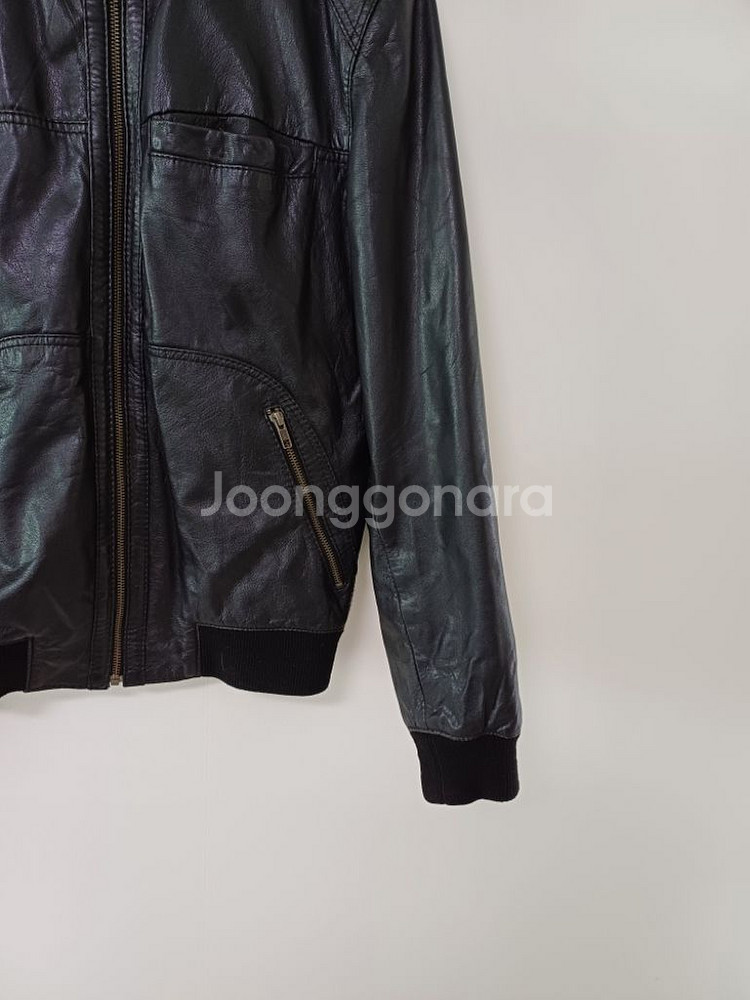 남성 탭맨 블루종 리얼 라이더자켓 (블랙95-슬림100--2