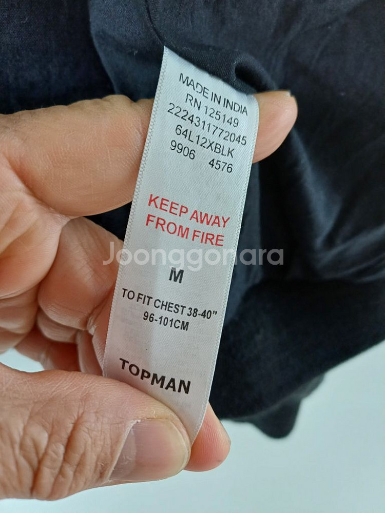 남성 탭맨 블루종 리얼 라이더자켓 (블랙95-슬림100--7