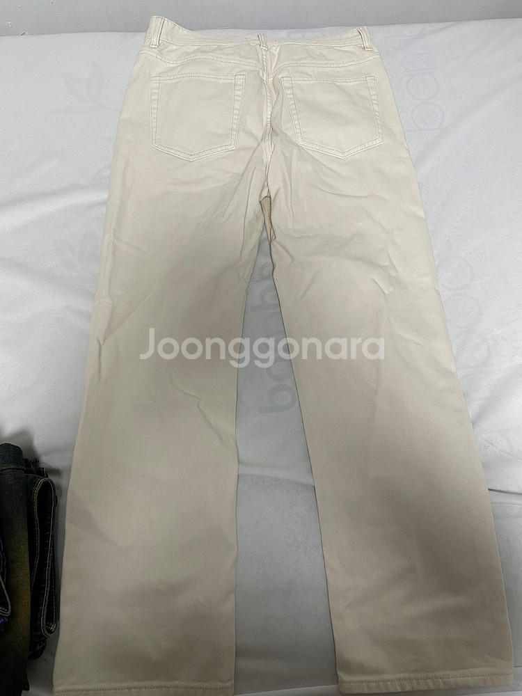 무탠다드 원 턱 와이드 코듀로이 밴딩 팬츠 [크림]--1