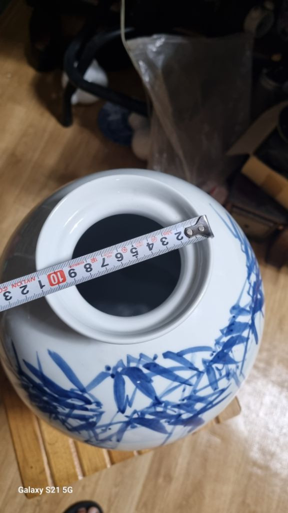 청화백자대형고구마호--2