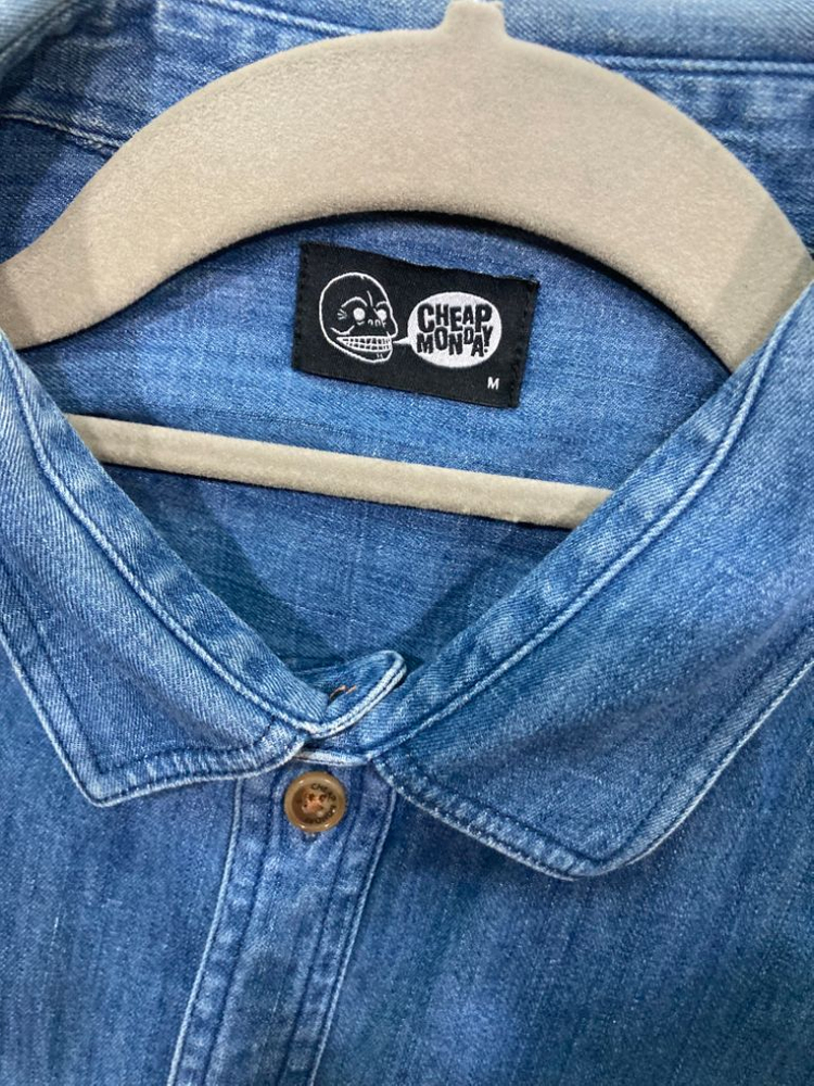 칩먼데이 오버핏 청셔츠 M 115--1