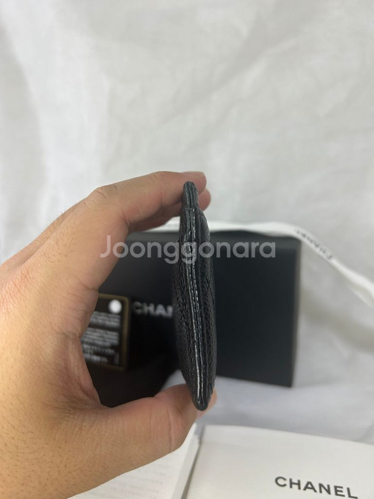 샤넬 클래식 캐비어 금장 카드지갑 (내장칩)--7