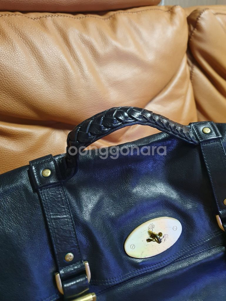 멀버리 알렉사 블랙 가죽 상태 좋음--2