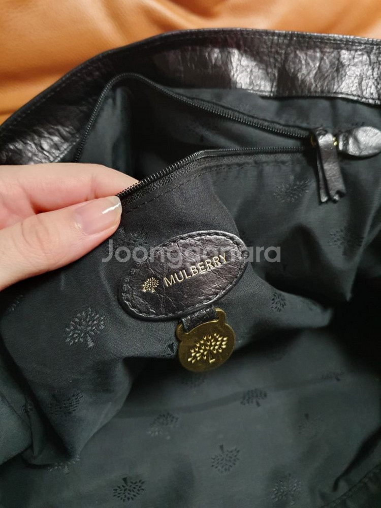 멀버리 알렉사 블랙 가죽 상태 좋음--7
