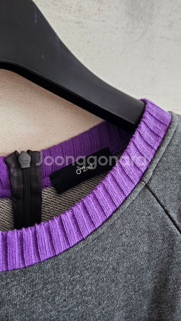 (정품) 오즈세컨 레이스 배색 롱원핏--1