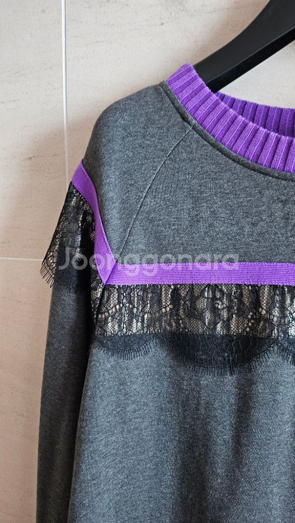 (정품) 오즈세컨 레이스 배색 롱원핏--2