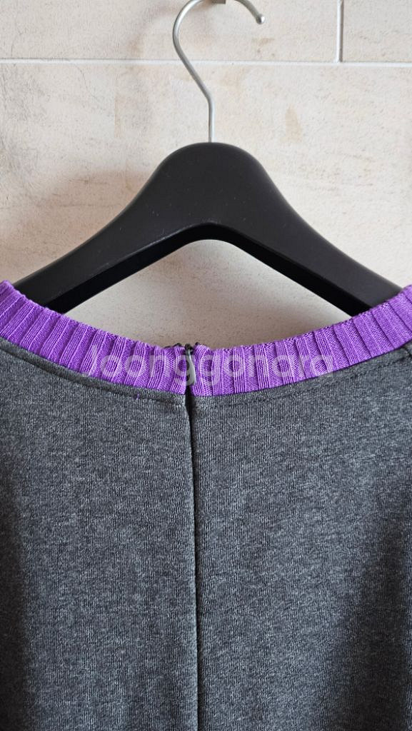 (정품) 오즈세컨 레이스 배색 롱원핏--7