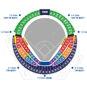 (3루 블루석)삼성 VS LG 플레이오프 4차전 2연석