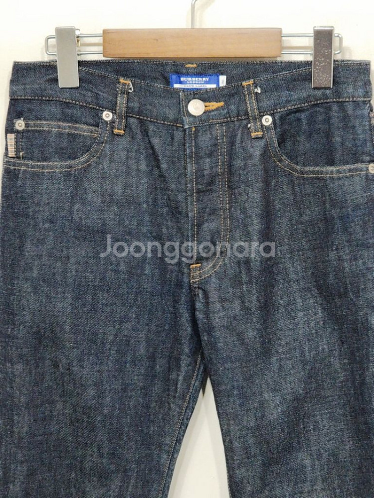(28) 버버리 청바지 생지 데님팬츠 버튼플라이--1