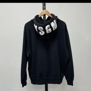 MSGM 후드 모자 로고 블랙