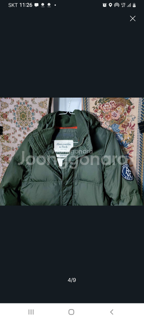 M 아베크롬비 패딩 다운 점퍼--3