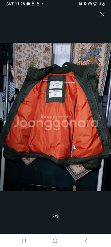 M 아베크롬비 패딩 다운 점퍼--6