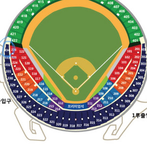 po4차전 10/19 삼성vs엘지 1루/3루 3/4연석