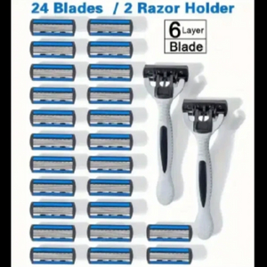 교체형 메뉴얼 면도기 세트 ㆍ6중날 24+2=26 P