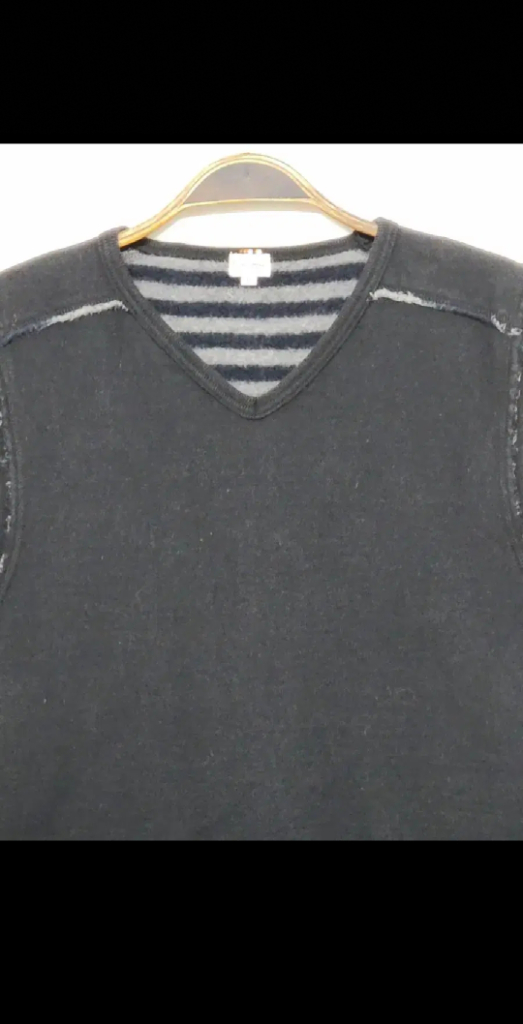 (M) 폴스미스 니트조끼 블랙 베스트 무지 일본판 이미지