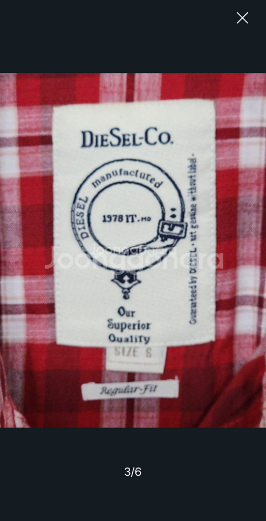 (M) 디젤 셔츠 체크 남방 포켓 캐주얼 DIESEL--2