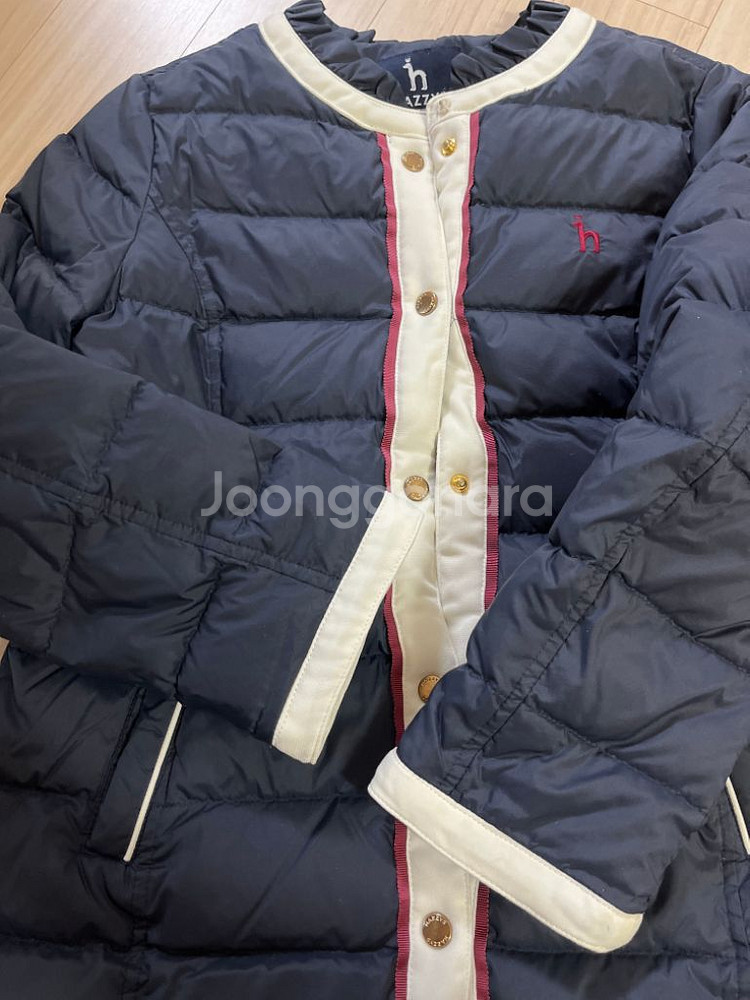 여아 헤지스키즈 경량 다운 남색, 145사이즈--2