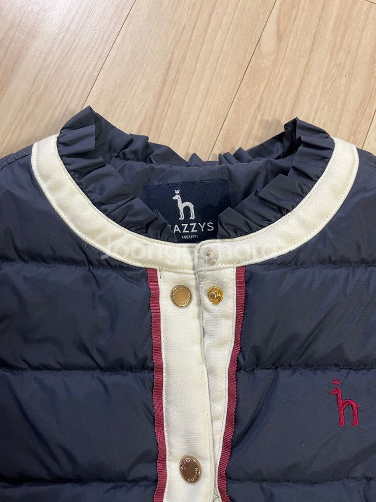 여아 헤지스키즈 경량 다운 남색, 145사이즈--1