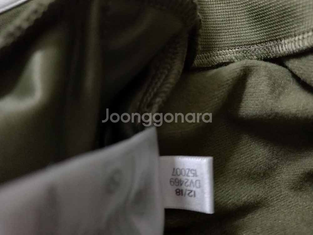 아디다스 대장급 카키 트랙탑 저지 져지집업 90/S--5