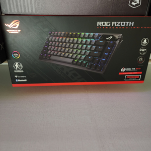 asus rog azoth 블랙 적축 풀박 택포