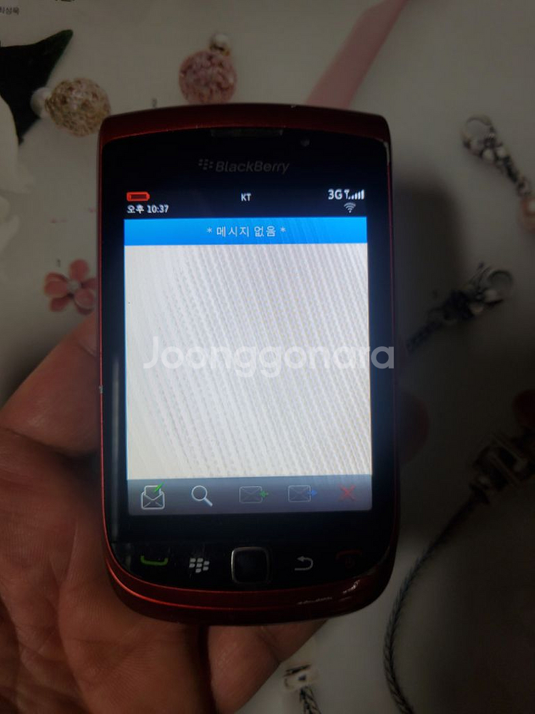 올드폰 블랙베리 토치 9800 skt국내정발 희귀 수집--8