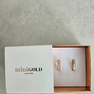 mini gold 14K침 귀걸이