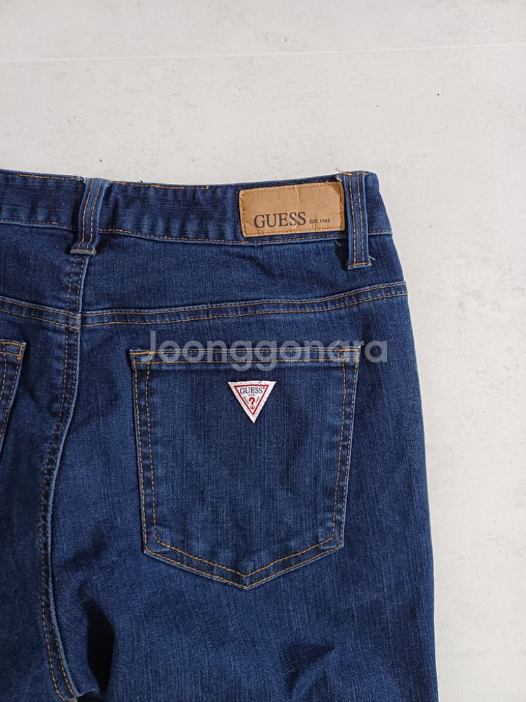 여성 게스 봄.가을 여름 일자청바지 (사방스판30)--1