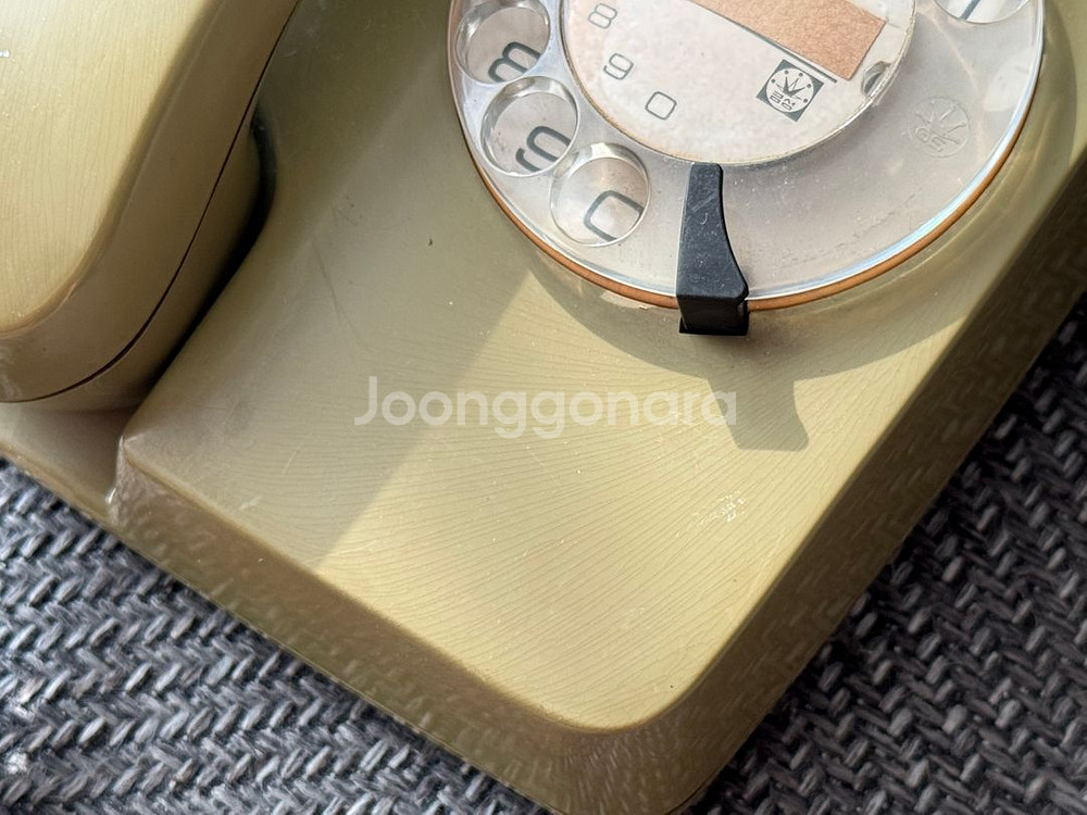 골드스타 로터리 레트로 유선 전화기 80년대 골동품--7