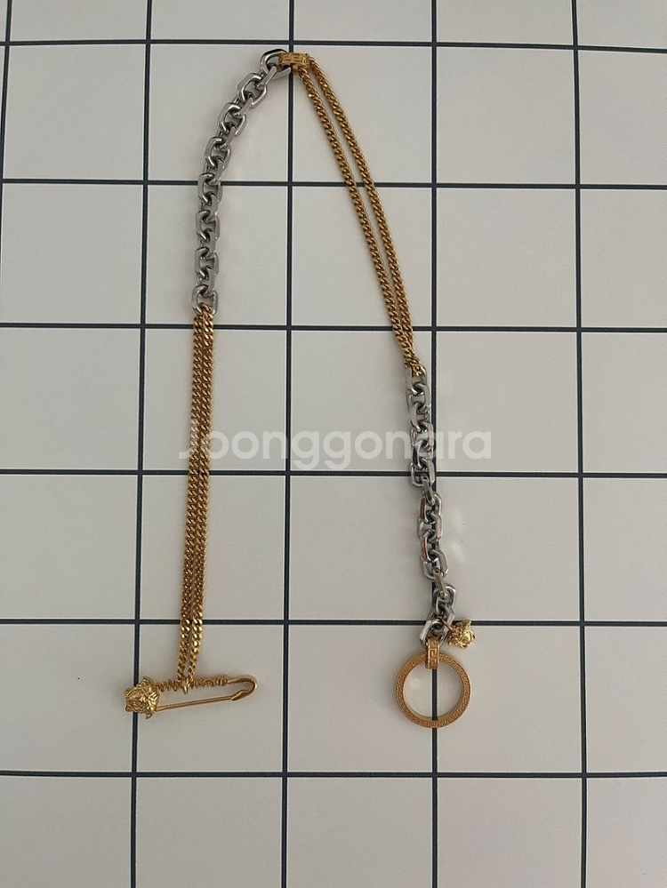 베르사체 목걸이 48cm 풀박스--4
