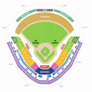 KBO 한국시리즈 기아 vs 삼성 1차전 통로 연석