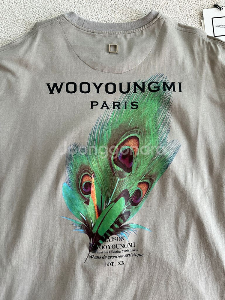 (52) 우영미 깃털 백로고 반팔티셔츠 23ss--3