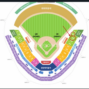 한국시리즈(코시) 2차전 1루석 단석 판매합니다