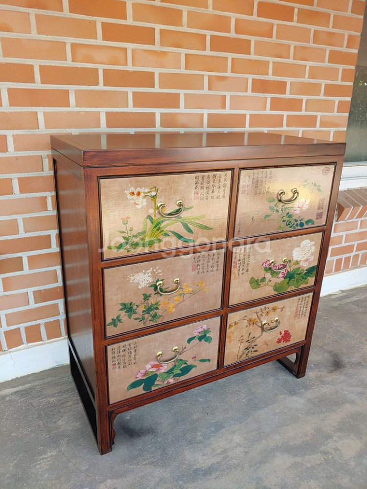 고가구 고서화6서랍장--1